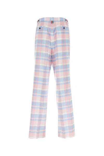 Shop Thom Browne Pants In Checked
