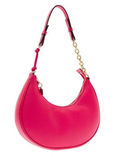 Shop Red Valentino To The Moon And Red Hobo Shoulder Bag In Red Leather Woman