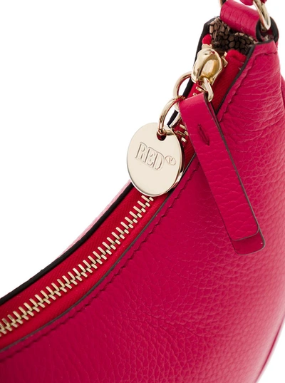 Shop Red Valentino To The Moon And Red Hobo Shoulder Bag In Red Leather Woman