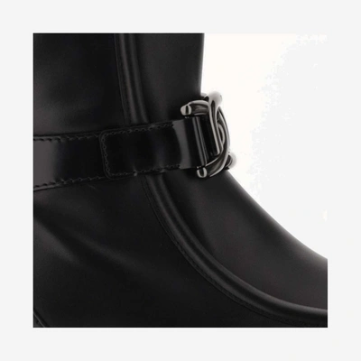 Shop Tod's Kate Leather Ankle Boot In Nero