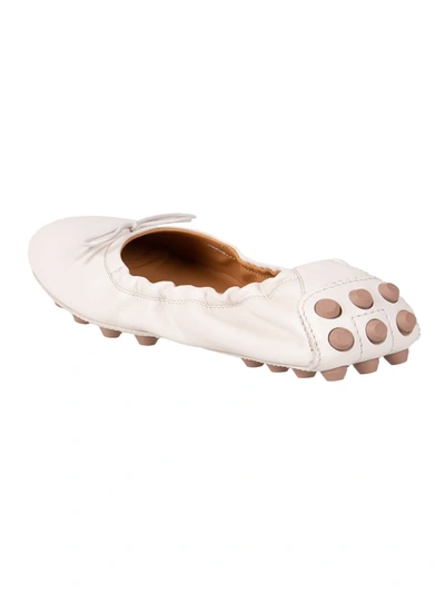 Shop Tod's Flat Shoes White