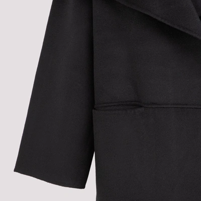 Shop Totême Signature Wool Cashmere Coat In Black