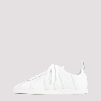 Shop Totême The Leather Sneaker Shoes In White