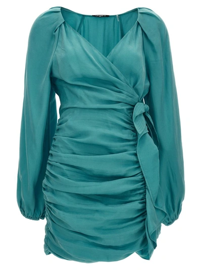 Shop Ungaro 'dominique' Dress In Light Blue