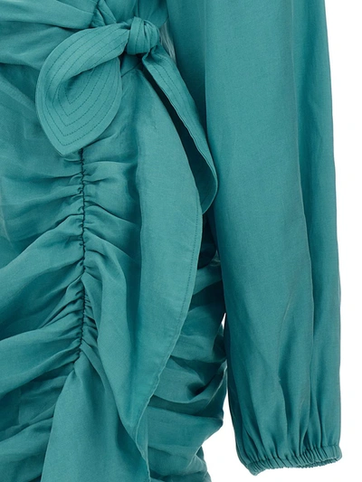 Shop Ungaro 'dominique' Dress In Light Blue