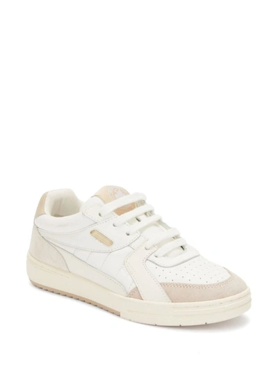 Shop Palm Angels University Sneaker In White Leather Woman