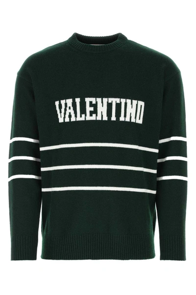 Shop Valentino Garavani Knitwear In Green
