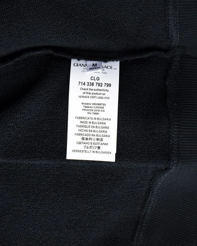 Shop Versace Collection Sweatshirt Hoodie In Black
