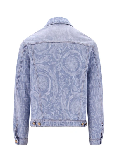 Shop Versace Shirt In Blue