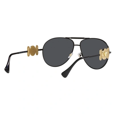 Shop Versace Sunglasses In Black Matte