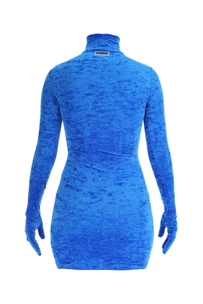 Shop Vetements Dress In Blue