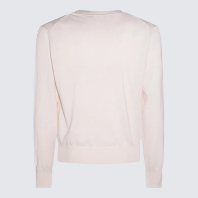 Shop Vivienne Westwood Cream Cotton And Cashmere Blend Orb Sweater In White