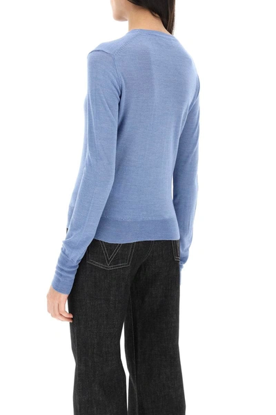 Shop Vivienne Westwood Orb Embroidery Sweater In Blue
