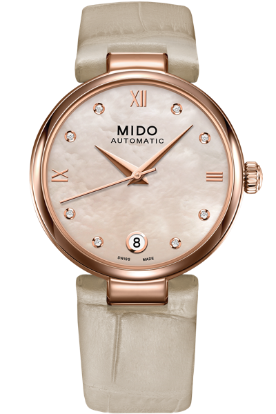 Shop Mido Women's Baroncelli Ii 33mm Automatic Watch In Gold
