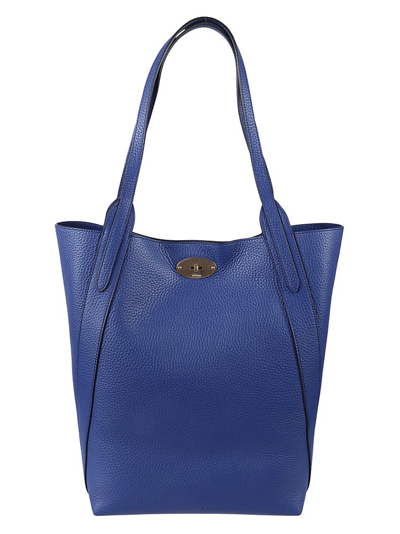 Shop Mulberry North South Bayswater Tote Bag In Blue