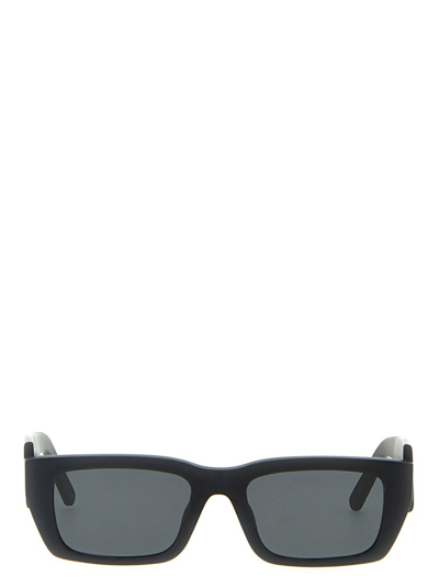 Shop Palm Angels Square Frame Sunglasses In Black