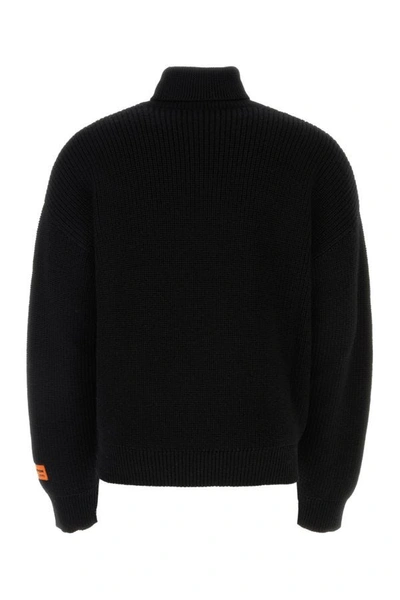 Shop Heron Preston Man Black Wool Sweater