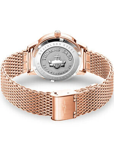 Pre-owned Thomas Sabo Wa0303-265-213 Glam Spirit Ladies Watch 33mm 5atm