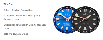 Pre-owned Ratio Freediver X Automatic Diver's Blue Dial Case 40mm Rtx003 Men's Watch 200m