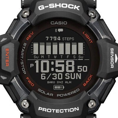 Pre-owned Casio G-shock Gbd-h2000-1ajr G-squad Sport Bluetooth Gps Digital Men Watch
