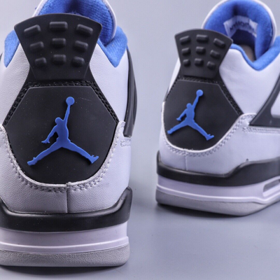 Pre-owned Jordan Air  4 Retro Motorsports Men's 308497-117 Basketball Shoes In Blue