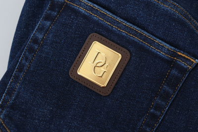 Pre-owned Dolce & Gabbana Jeans Skinny Dark Blue Cotton Denim It58 / W42 /xxl Rrp 700usd