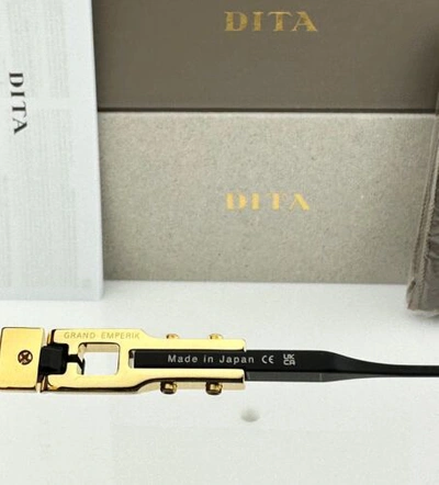 Pre-owned Dita Grand Emperik Sunglasses Dts159-a-01 Gold Metal Frame Gray Gradient Lenses