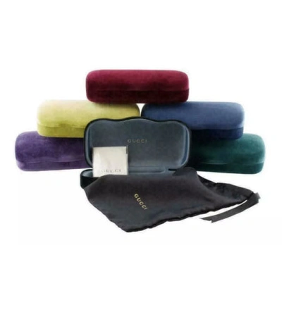 Pre-owned Gucci Gg1241s 001 Black Brown Lens Women Sunglasses Large Authentic