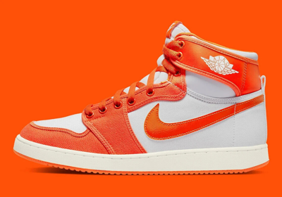 Pre-owned Converse Nike Jordan 1 Retro Ajko Rush Orange Size 12.5 Do5047-801 Rush Orange/white-sail