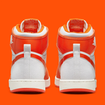 Pre-owned Converse Nike Jordan 1 Retro Ajko Rush Orange Size 12.5 Do5047-801 Rush Orange/white-sail
