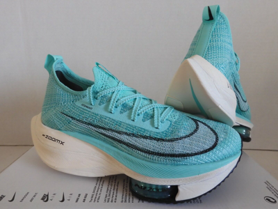 Pre-owned Nike Wmns  Zoom Alphafly Next% Hyper Turquise-white-black Sz 7 [cz1514-300] In Green
