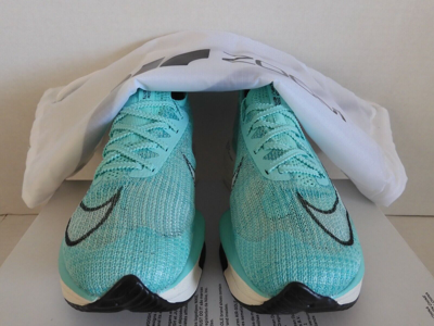 Pre-owned Nike Wmns  Zoom Alphafly Next% Hyper Turquise-white-black Sz 7 [cz1514-300] In Green