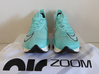 Pre-owned Nike Wmns  Zoom Alphafly Next% Hyper Turquise-white-black Sz 7 [cz1514-300] In Green