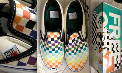Limited edition checkered vans deals