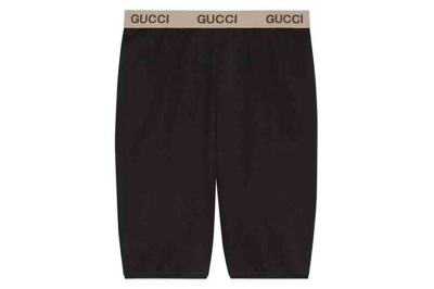 Pre-owned Gucci X The North Face Bike Shorts Black