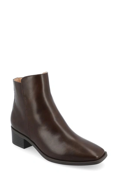 Journee Collection Capri Bootie In Brown