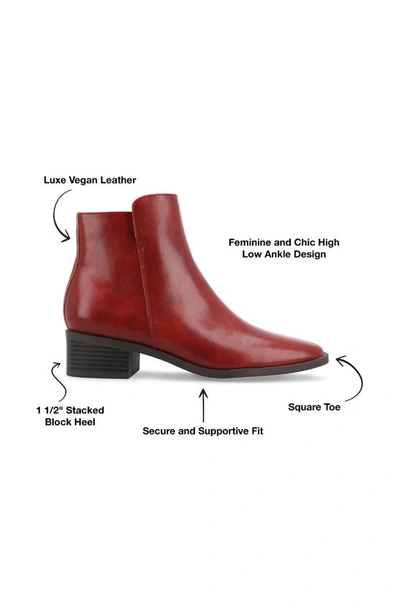 Journee Collection Capri Bootie In Red