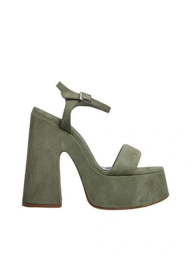 Shop Vic Matie' Sandals In Green