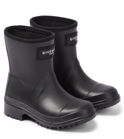 Givenchy 4g Motif Wellington Boots In Black