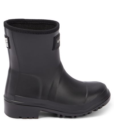 Shop Givenchy Logo Rain Boots In Black