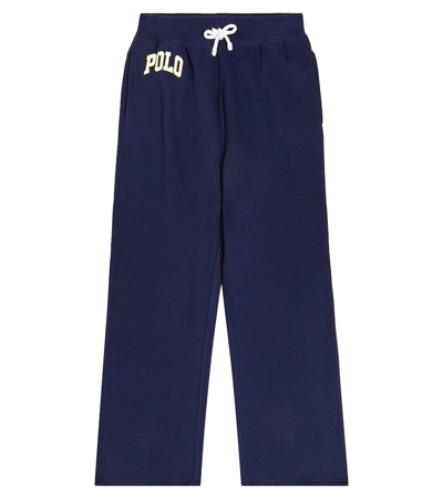 Shop Polo Ralph Lauren Cotton-blend Fleece Sweatpants In Blue