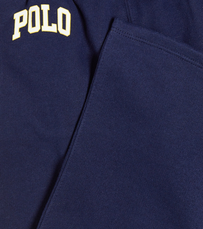 Shop Polo Ralph Lauren Cotton-blend Fleece Sweatpants In Blue