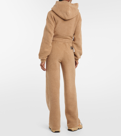Shop Dolce & Gabbana Logo Teddy Track Pants In Brown