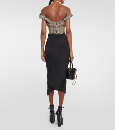 Vivienne Westwood Sunday Tartan-check Corset Top In Multicoloured