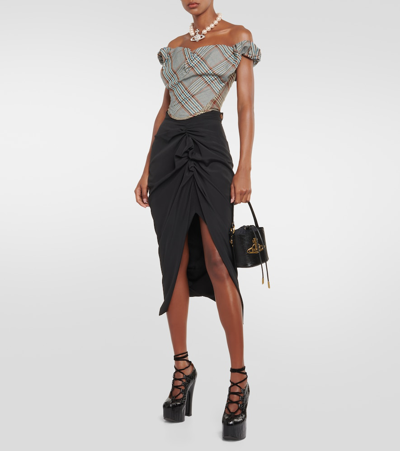 Vivienne Westwood Sunday Tartan-check Corset Top In Multicoloured