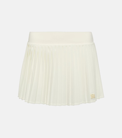 Shop Tory Sport Pleated Jersey Tennis Skirt In White