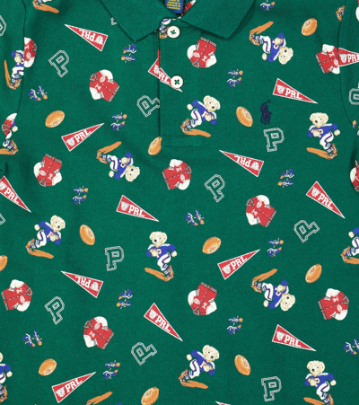 Polo Ralph Lauren Polo Bear Cotton Polo Shirt In Green