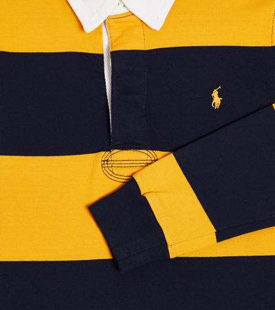 Shop Polo Ralph Lauren Striped Cotton Polo Shirt In Multicoloured