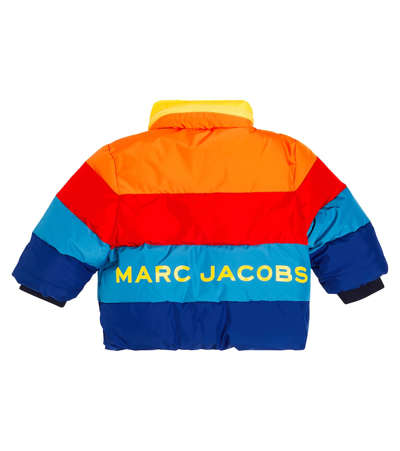Shop Marc Jacobs Logo Padded Jacket In Multicoloured