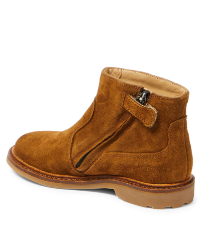 Shop Pom D'api Sister Suede Boots In Brown